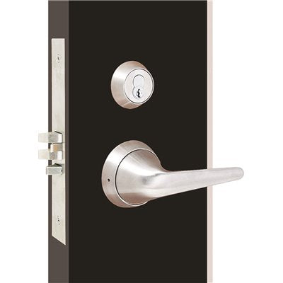 MORTISE LOCK LEVER SATIN SS