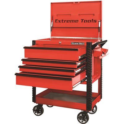 TOOL CART 4DRAWER 33IN RED