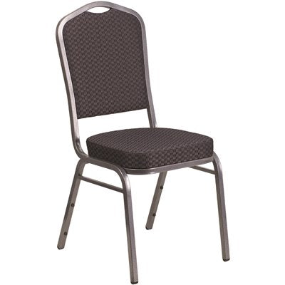 BLK FABRIC STACK CHAIR