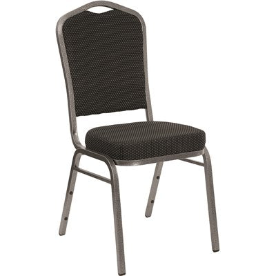 BLK FABRIC STACK CHAIR