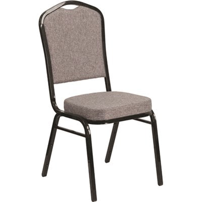 GRAY FABRIC STACK CHAIR