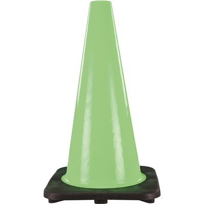 SAFETY CONE FLUOR GREEN 18IN