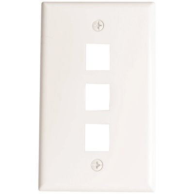 WHT DATA WALL PLATE  10PK