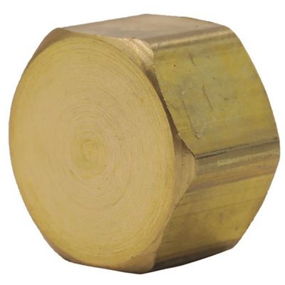 3/8 LF BRASS COMP CAP 10PK