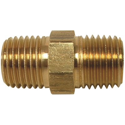 1/8 BRASS HEX NIPPLE 10PK