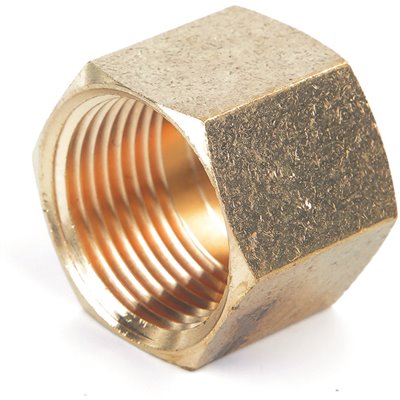 BRASS COMPRESSN NUT 3/8 10PK