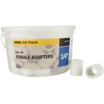 3/4" SCH 40 PVC FEMALE 50PK