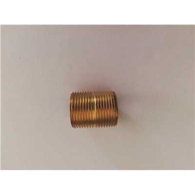 1 X CLOSE BRASS NIPPLE 10PK