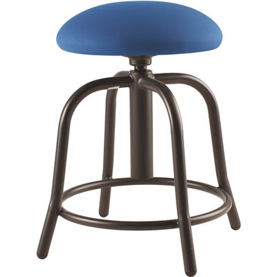 ADJ STOOL BLUE SEAT/BLK FRM