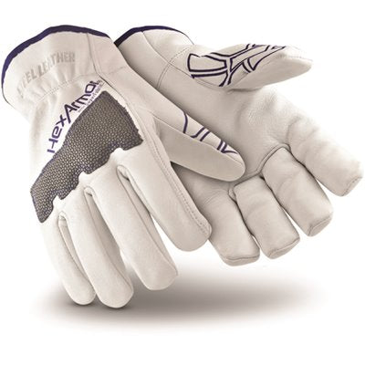 XL WHT/BLK GOATSKN GLOVE 1PR