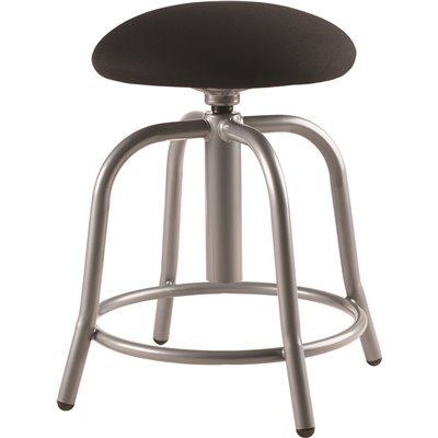 ADJ STOOL BLACK SEAT/GRY FRM