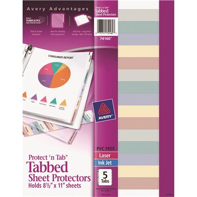 PROTECTOR,SHEET,5TAB,CLEAR