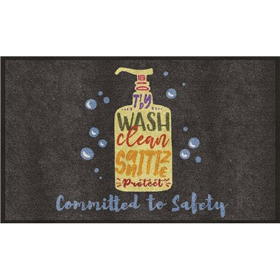 3X5 COMMITTED TO SAFETY SIGN