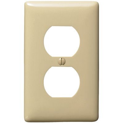 1 GANG MD DUPLEX PLATE-IVORY