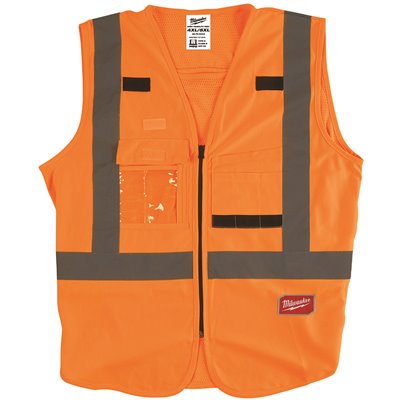 SAFETY VEST ORG 4XL/5XL