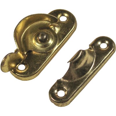 BRASS WINDOW SASH LOCK 2PK