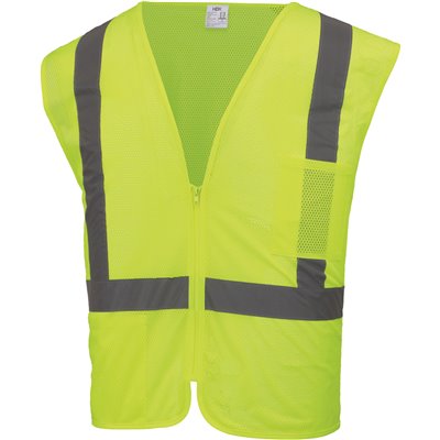 SAFETY VEST CLASS2 REFL LIME