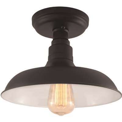 1 LIGHT CEILING LIGHT BLACK