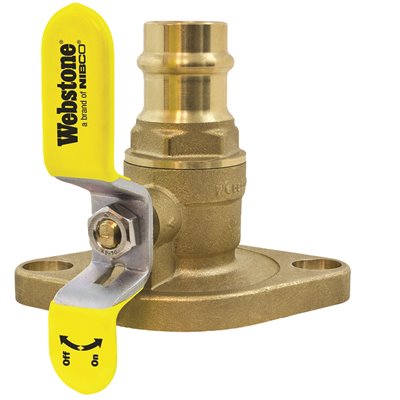 3/4" BRASS PRESS BALL VALVE