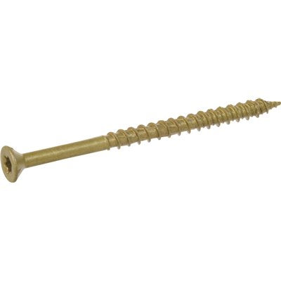 #8X1-1/4" SCREW EXT FLT BRNZ