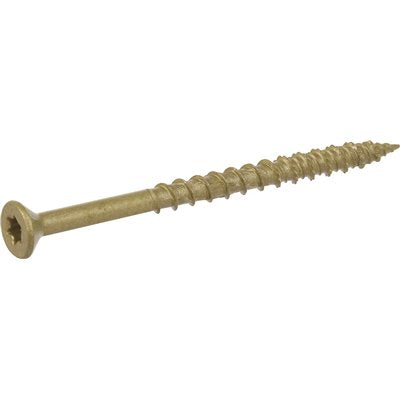 #8X1-1/2" SCREW EXT FLT BRNZ