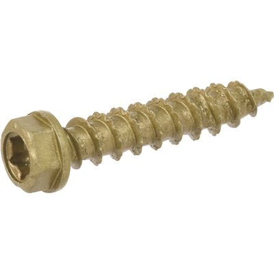 #10X1-1/4" SCREW EXT FLT BRZ