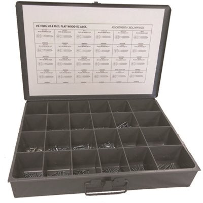 WOOD SCREW ASSORTMENT 600PK