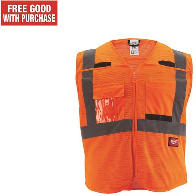 SAFETY VEST ORANGE 2XL/3XL