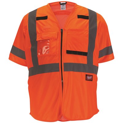 SAFETY VEST ORANGE SM/MD