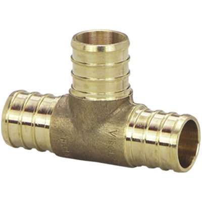 BRASS PEX TEE 1/2" X 1/2" X