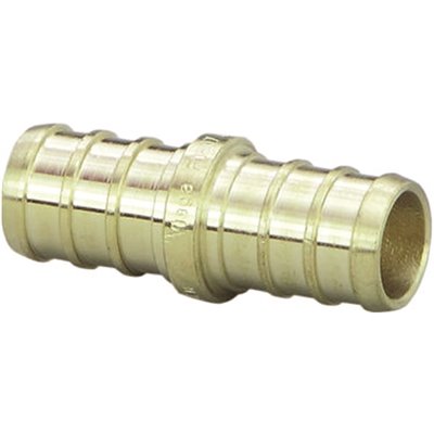 BRASS PEX COUPLING 1/2" BARB