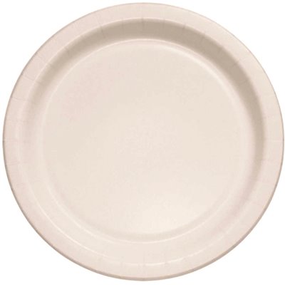 M/W 8.5" PAPER PLATE, WHITE