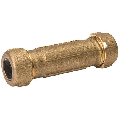 BRASS COMP COUPLING 1" LF