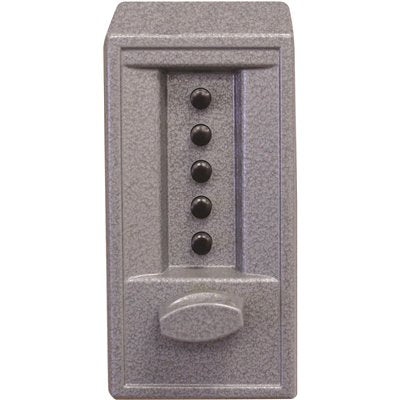 CYL SGL CODE PUSH LOCK GRAY