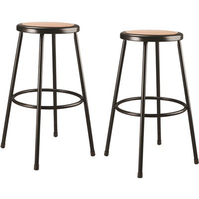 30" HVY DTY STOOL BLK 2PK