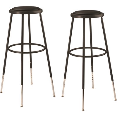 32/39" HGT VYL STOOL BLK 2PK