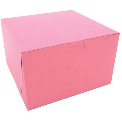 PINK NON-WINDOW BAKERY BOX